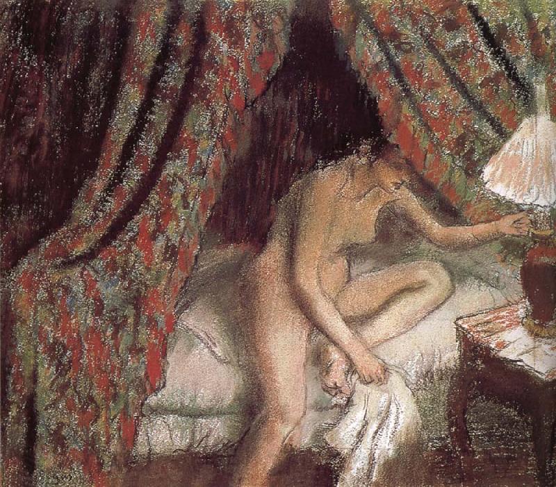 Edgar Degas Go to bed Norge oil painting art